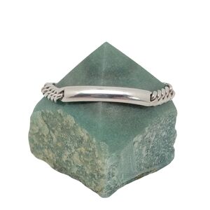 Vintage Sterling Silver Child Kids ID Nameplate Bracelet Size 6.25